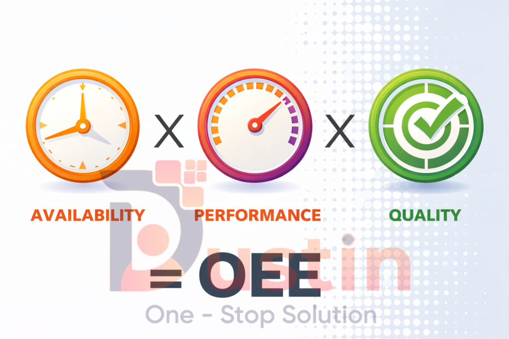 OEE trong doanh nghiệp sản xuất – dashboard hiệu suất thiết bị